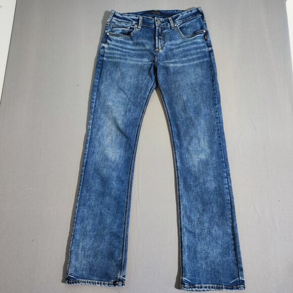 Silver Jeans women's size w32'L35 denim blue colour Suki Slim Boot - Picture 1 of 14